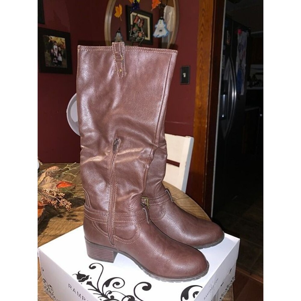 Rampage Idera Mid Brown Riding Boots *Women's 8M* *Lightly Used*